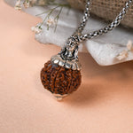 Adiyogi Pendant (7 Mukhi Nepali Rudraksha) With Chain
