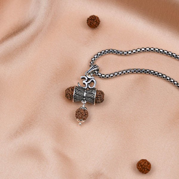 Rudraksha Om Damaru Pendants