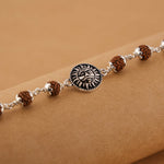 Rudraksha Silver Suryadev Bracelet