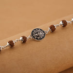 Rudraksha Silver Suryadev Bracelet