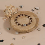Authentic Rudraksha with Spatik Diamond Cut Beads Bracelet