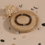 Authentic Rudraksha with Om Silver Beads Bracelet