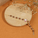 Authentic Rudraksha Silver Bracelet with Colorful Teddy Bear Single Line for Kids