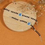Authentic Black Beads Ganesh Silver Nazariya for Kids