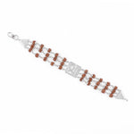 Rudraksha Silver Shree Triple Line Bracelet