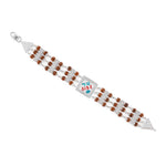 Original Rudraksha Silver Jay Thakar Brooch Bracelet