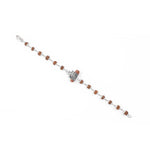 Authentic Rudraksha Silver Trishul With Mahadev Bracelet