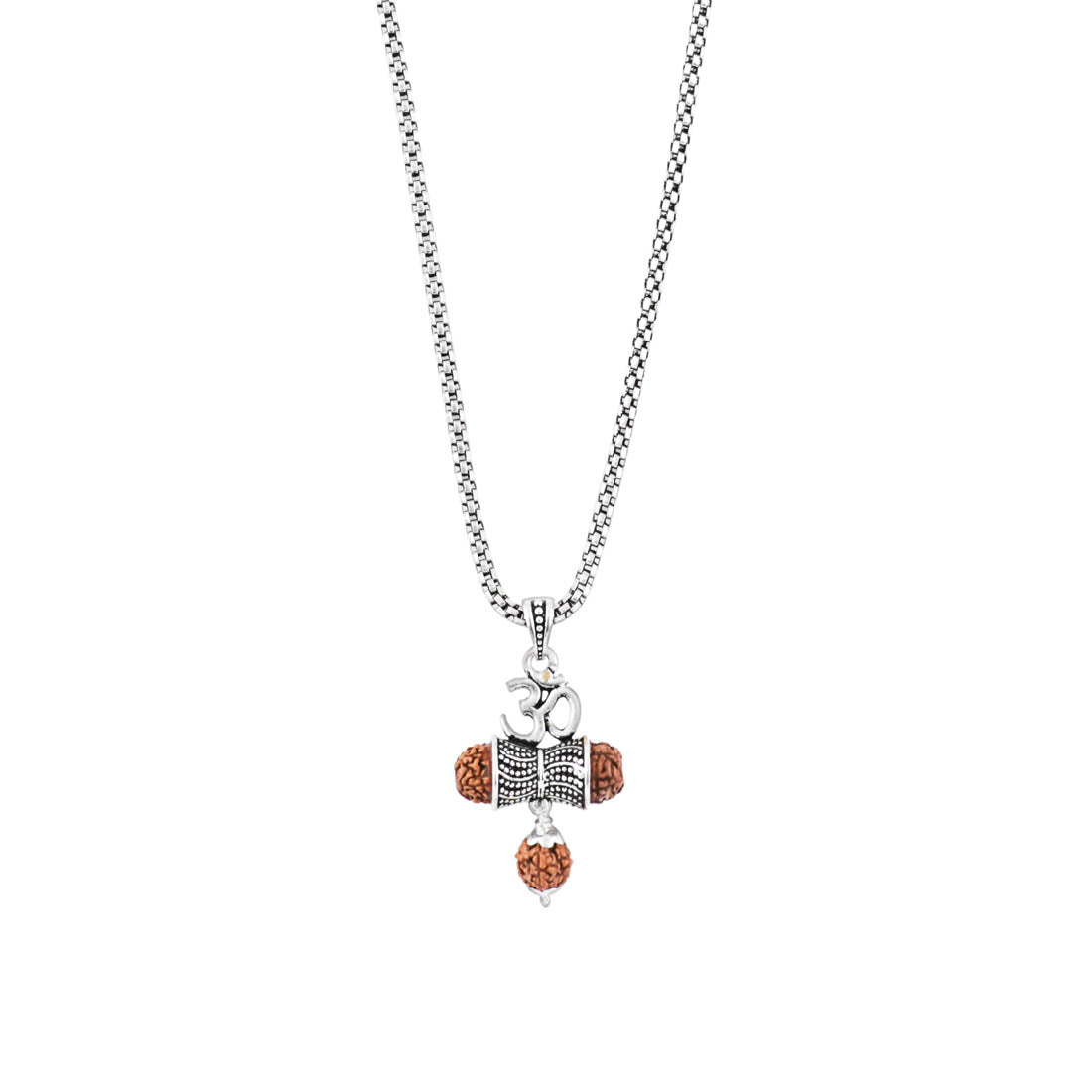 Rudraksha Om Damaru Pendants