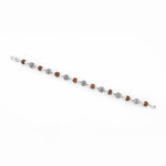 Premium Textured Round Silver Rudraksha Bracelet