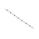 Original Rudraksha Hollow Circular Silver Bracelet