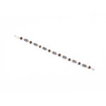Original Rudraksha Hollow Cylinder Silver Bracelet
