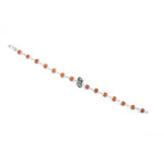 Original Rudraksha Shiva Damru Silver Bracelet