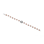 Pure 92.5 Silver Om Lotus Flower Bracelet