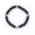 Karungali with Shree Hari Silver Beads Bracelet