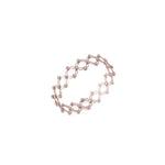 Rose Gold Plated Silver Ring Cum Bracelet for Women