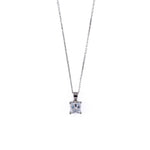 Square Diamond Pendant Set For Women
