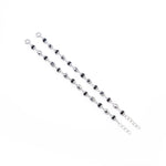 Black and Silver Alternate Beads Nazariya for Kids