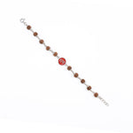 Rudraksha Silver Bracelet with Ram Single Line for Kids
