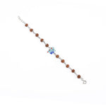Rudraksha Silver Bracelet with Colorful Mama Koala and Baby Koala Single Line for Kids
