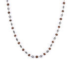 Rudraksha Silver Mala (Square Bead)