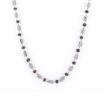 Rudraksha Silver Mala with Triangle Beads