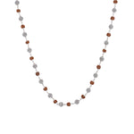 Rudraksha Silver Mala (Round Beads)