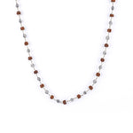 Rudraksha Silver Mala (Oval Beads)