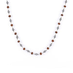 Rudraksha Silver Mala (Ornate Sphere Beads)