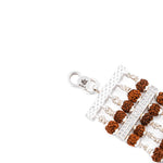 Five Line Jay Thakar Silver Rudraksha Bracelet