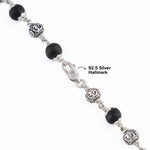 Karungali with Om Silver Beads Mala