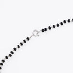 Solitaire Square Shape Mangalsutra in Silver 92.5