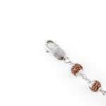 92.5 Silver Mahadev Trishul Rudraksha Bracelet