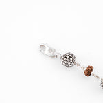 Pure Hollow Round Silver Rudraksha Bracelet