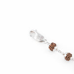 Premium Shiv Trishul Silver Rudraksha Bracelet