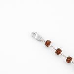 92.5 Silver Suryadev Rudraksha Bracelet
