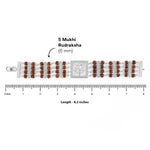 Original Rudraksha Roaring Lion Four Line Bracelet