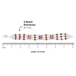 Original Rudraksha Om Shree Triple Line Bracelet