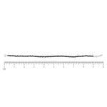 Real Black beads silver Anklets for women