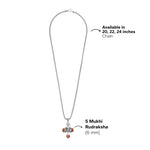 Rudraksha Om Damaru Pendants