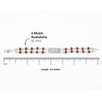 Pure Mercedes Symbol Silver Rudraksha Bracelet