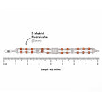 Original Rudraksha Central Naag Double Line Bracelet