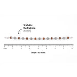 Premium Textured Round Silver Rudraksha Bracelet