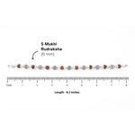 Premium Textured Round Silver Rudraksha Bracelet