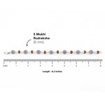 Original Rudraksha Hollow Round Silver Bracelet