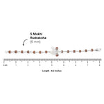Premium Shiv Trishul Silver Rudraksha Bracelet