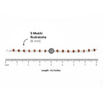 Rudraksha Silver Suryadev Bracelet