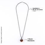 Adiyogi Pendant (7 Mukhi Nepali Rudraksha)