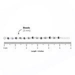 Black and Silver Alternate Beads Nazariya for Kids