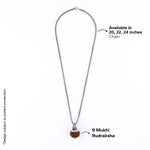 Adiyogi Pendant (9 Mukhi Nepali Rudraksha)