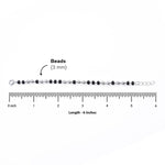 Black and Silver Beads Pattern Nazariya for Kids